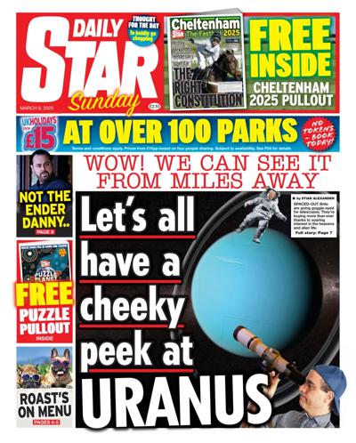 Daily Star Sunday Newspaper Front Page for 9 March 2025