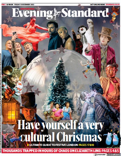 London Evening Standard (UK) Newspaper Front Page for 11 December 2023