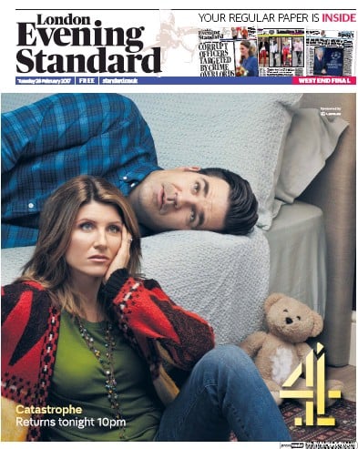 London Evening Standard Newspaper Front Page for 1 March 2017