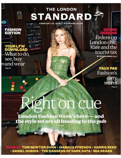 London Evening Standard (UK) Newspaper Front Page for 21 February 2025