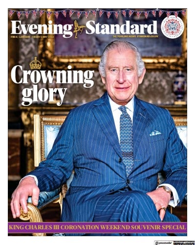 London Evening Standard (UK) Newspaper Front Page for 6 May 2023