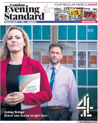 London Evening Standard Newspaper Front Page for 8 June 2017