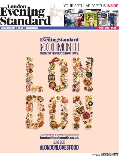 London Evening Standard Newspaper Front Page for 9 May 2017