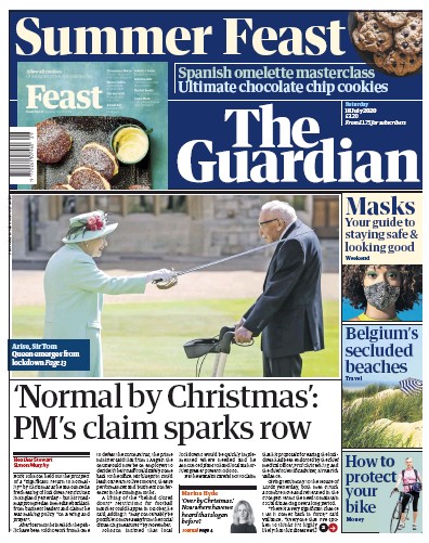 The Guardian Newspaper Front Page for 18 July 2020