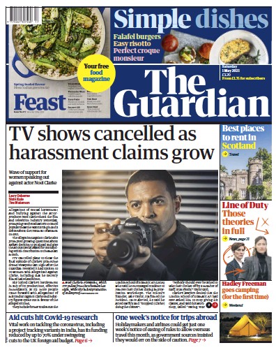 The Guardian (UK) Newspaper Front Page for 1 May 2021