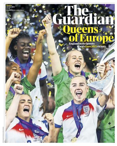 The Guardian (UK) Newspaper Front Page for 28 July 2025