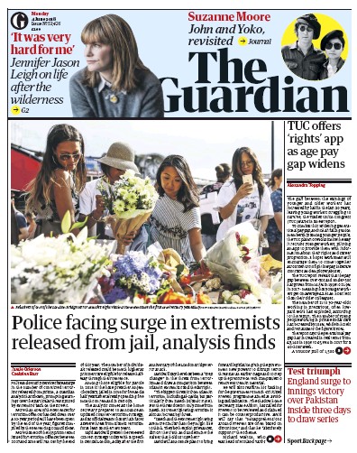 The Guardian Newspaper Front Page for 4 June 2018