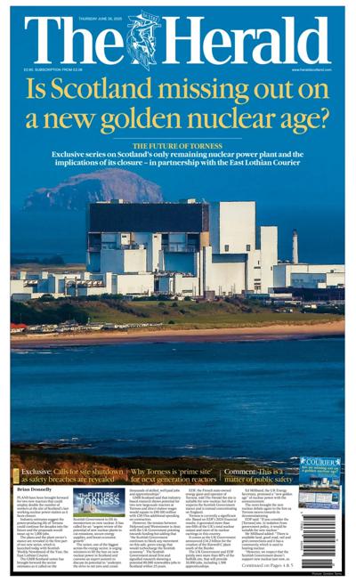 The Herald (UK) Newspaper Front Page for 26 June 2025
