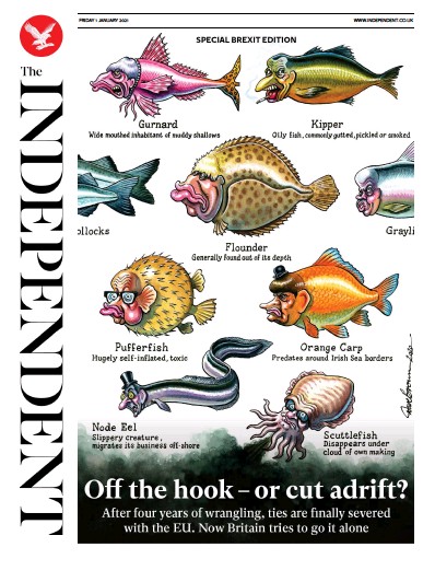 The Independent Newspaper Front Page for 1 January 2021