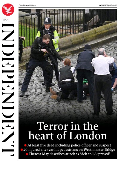 The Independent Newspaper Front Page for 24 March 2017