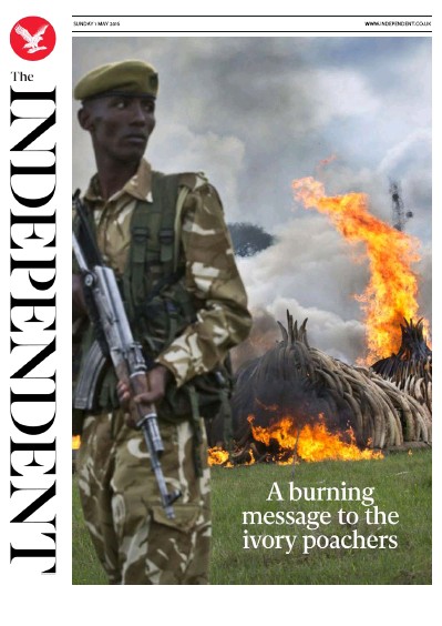 The Independent Newspaper Front Page for 2 May 2016