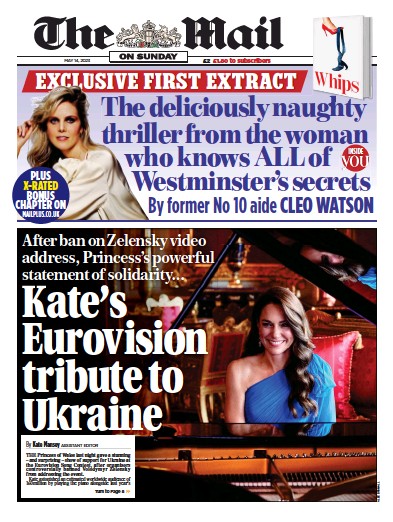 The Mail on Sunday (UK) Newspaper Front Page for 14 May 2023