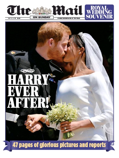 The Mail on Sunday (UK) Newspaper Front Page for 20 May 2018