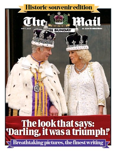The Mail on Sunday (UK) Newspaper Front Page for 7 May 2023