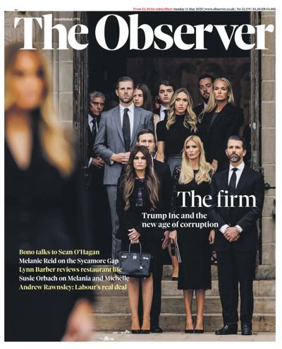 The Observer (UK) Newspaper Front Page for 11 May 2025