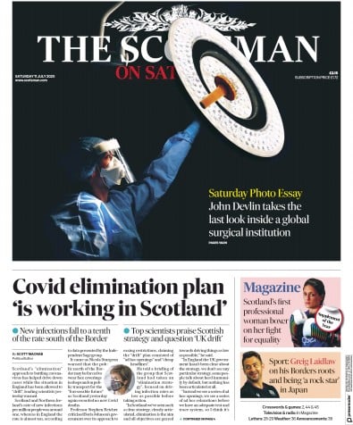 The Scotsman (UK) Newspaper Front Page for 11 July 2020
