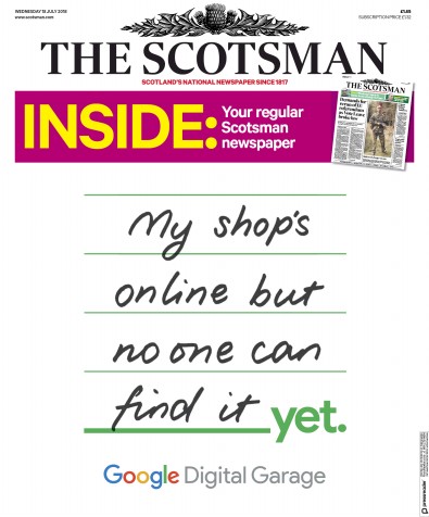 The Scotsman Newspaper Front Page for 18 July 2018