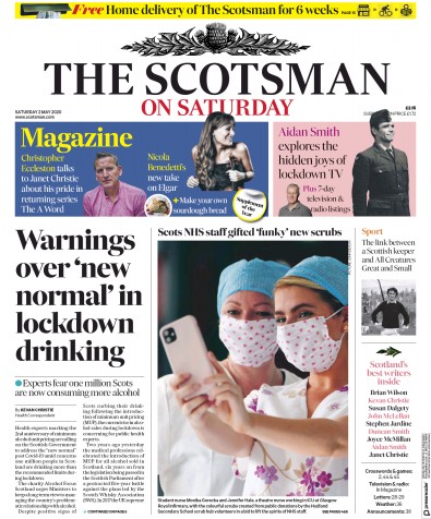 The Scotsman Newspaper Front Page for 2 May 2020