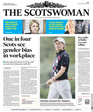 The Scotsman Newspaper Front Page for 8 March 2016